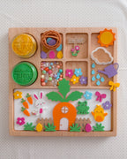 10.75" Custom Wooden Playdough Tray with Insert (PRE-ORDER)