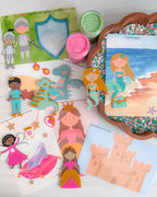 Instant Digital Download - Enchanted Castles Playdough Mats by Victoria